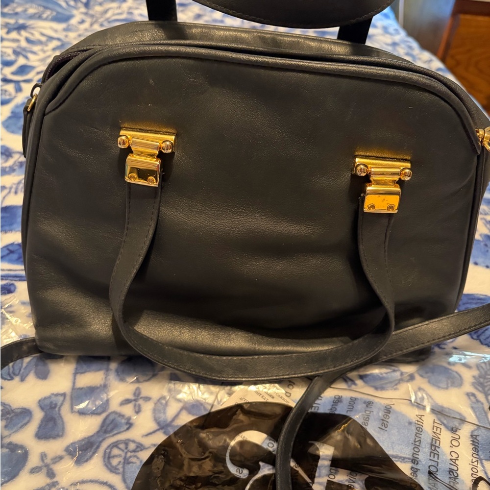 Black and Gold Decorative Home Accent Bag with Signature Design